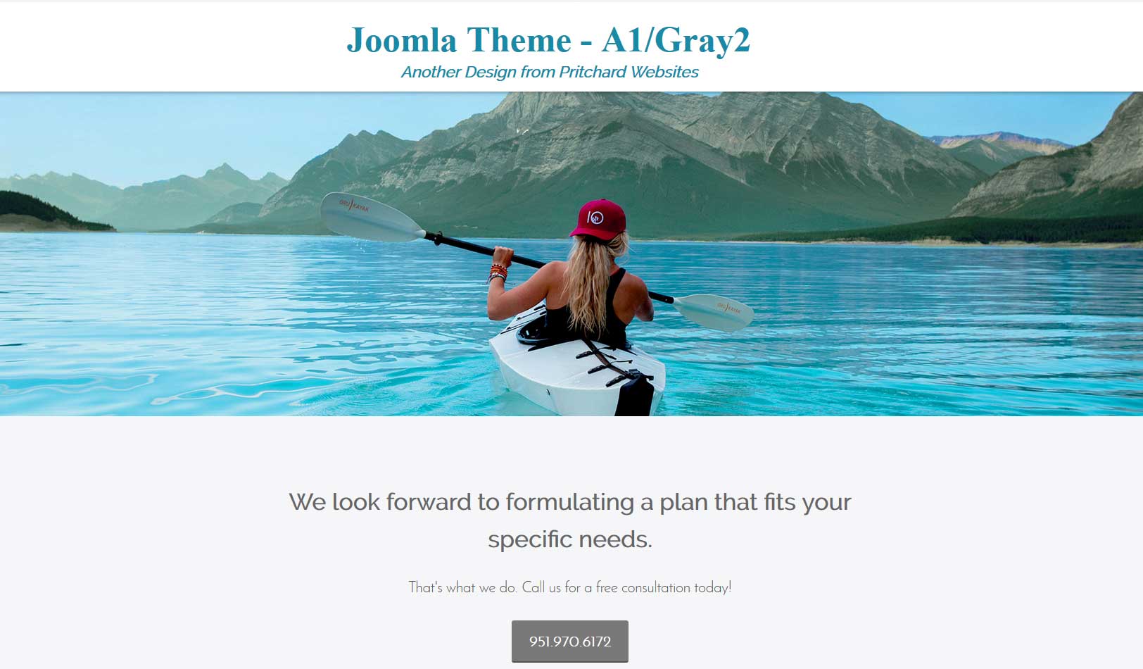 One of Our Customized Website Templates